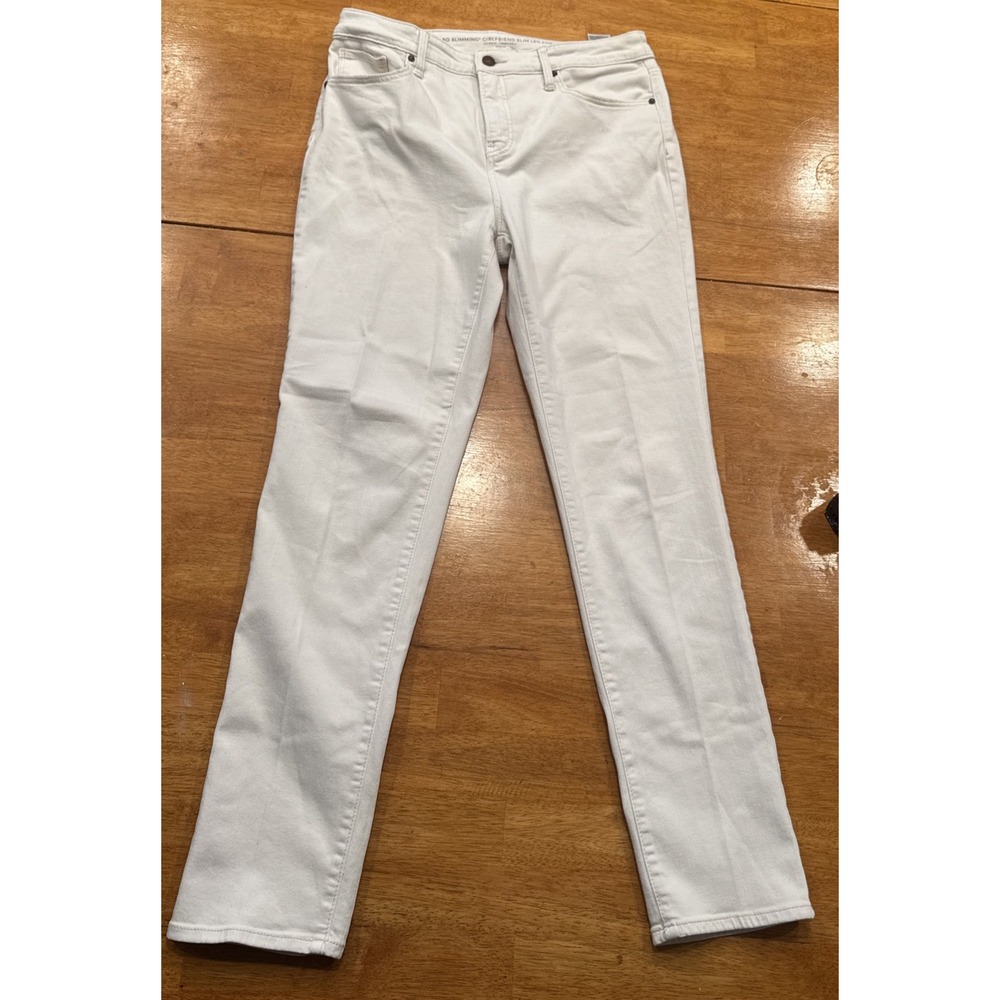 Chicos So Slimming Girlfriend Slim Leg Ankle Jeans White Size 1T Regular US 8T